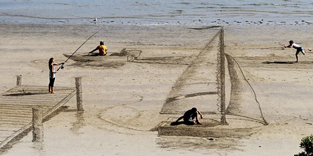 3D Sand Drawings