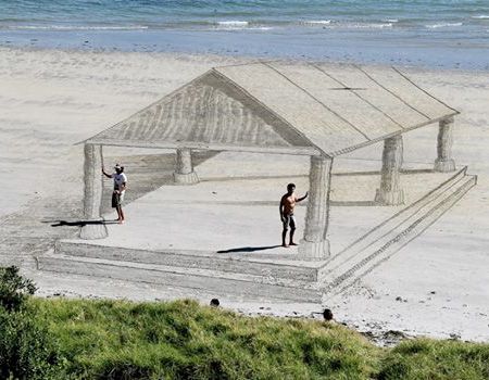 3D Sand Drawing