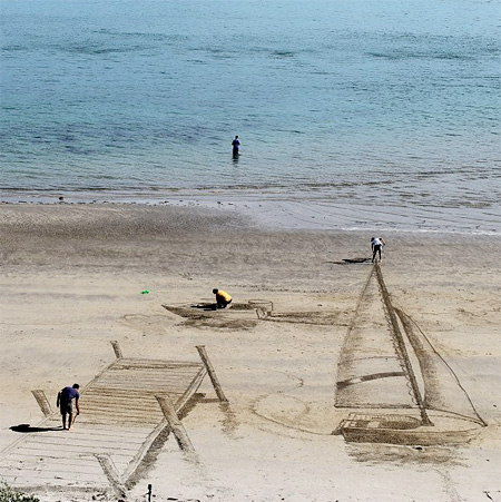 3D Beach Drawings