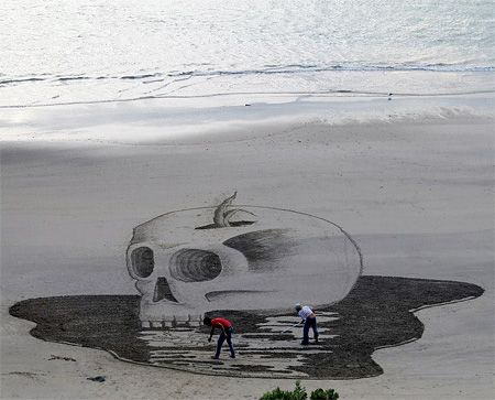 3D Beach Drawing