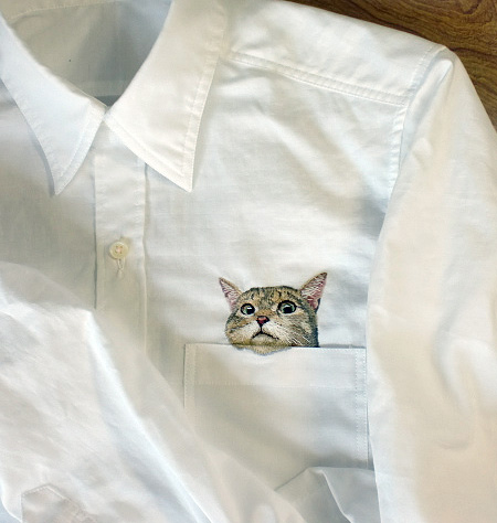 Cats in Pockets Shirts