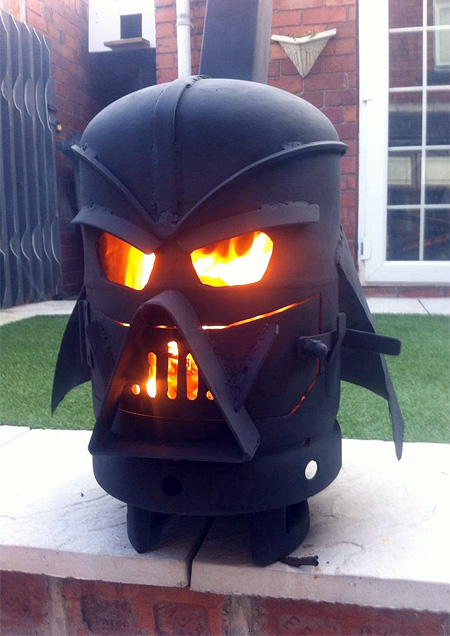 Darth Vader Wood Burning Stove