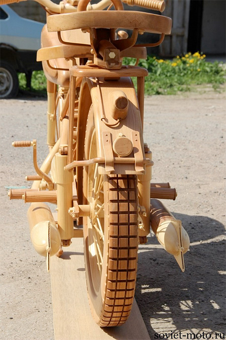 Motorcycle Made of Wood