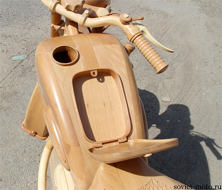 Motorcycle Made out of Wood