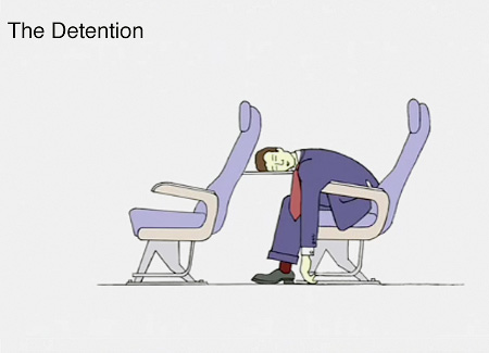 Demetri Martin Airplane Sleep Position