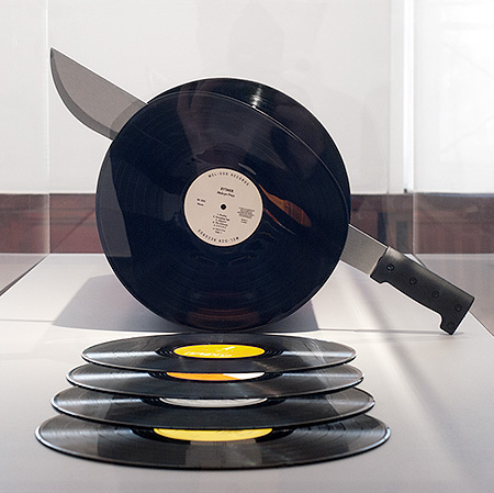 Cutting Records Sculpture