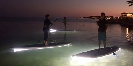 Illuminated Paddleboard