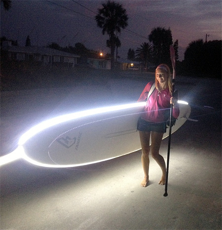 Illuminated Surfboard