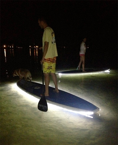 Illuminated Paddleboards