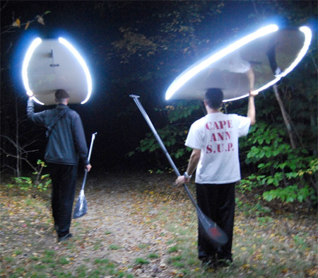 Illuminated Paddleboard