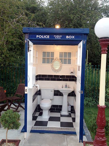 TARDIS Outdoor Bathroom