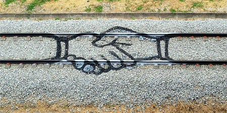 Train Tracks Graffiti