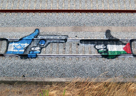 Train Tracks Street Art