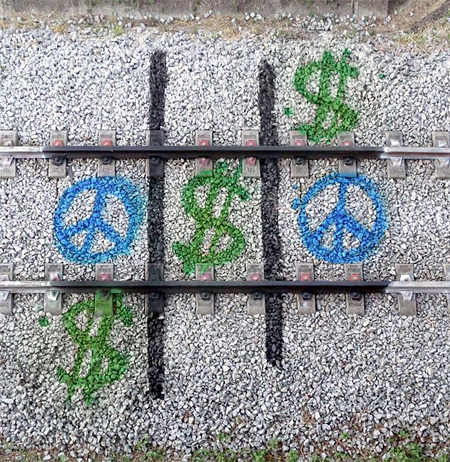 Train Tracks Art