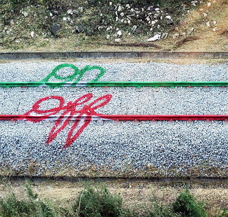 Train Track Street Art