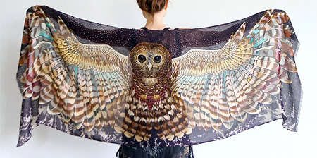 Bird Scarves with Wings