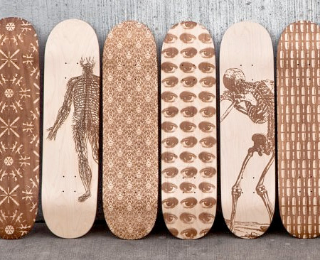 Laser Etched Skateboards