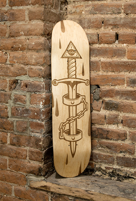 Laser Engraved Skateboard