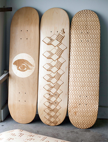 Laser Etched Skate Decks