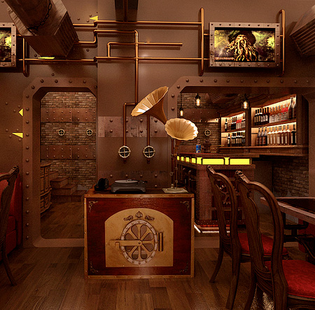 Steampunk Inspired Restaurant