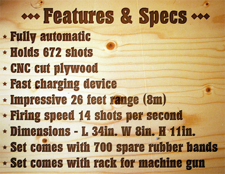 Rubber Bands Machine Gun