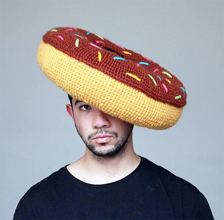 Crocheted Food Hat