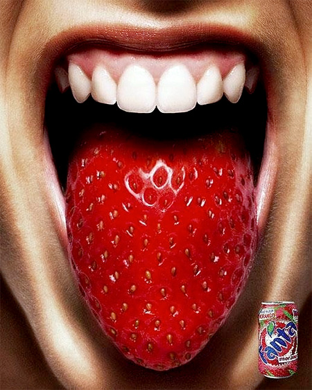 Fanta Strawberry Tongue