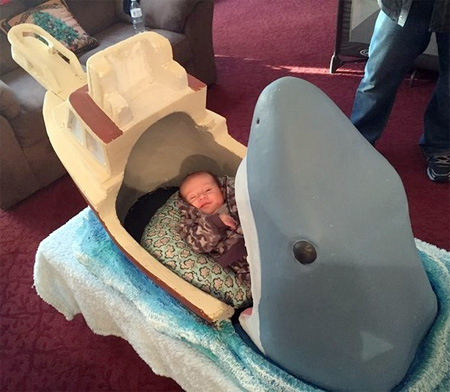 Shark Baby Crib