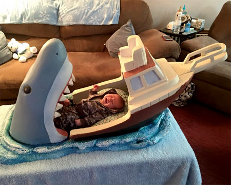 Shark Baby Bed