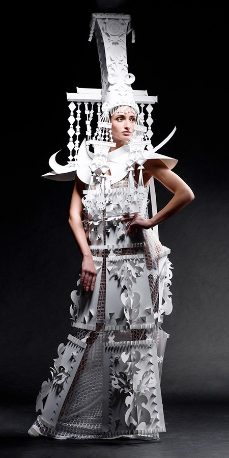 Asya Kozina Paper Dresses