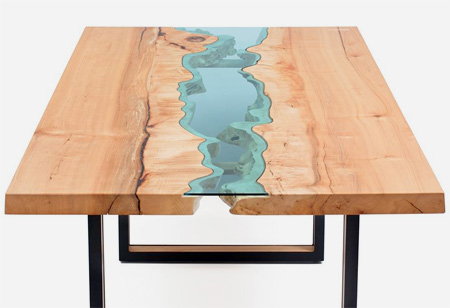 Wooden River Table