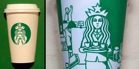Starbucks Cup Art