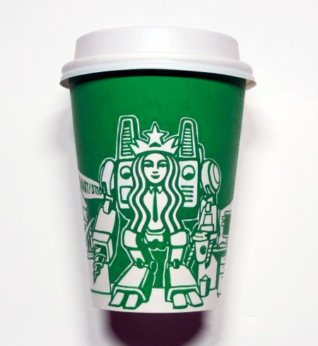 Starbucks Cup Art by Soo Min Kim