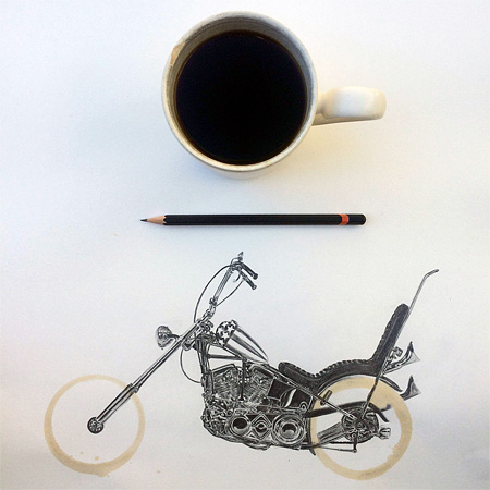 Carter Asmann Coffee Ring Drawings