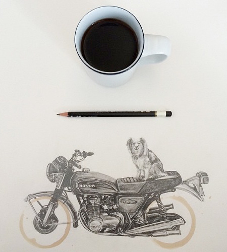 Carter Asmann Coffee Stain Drawing