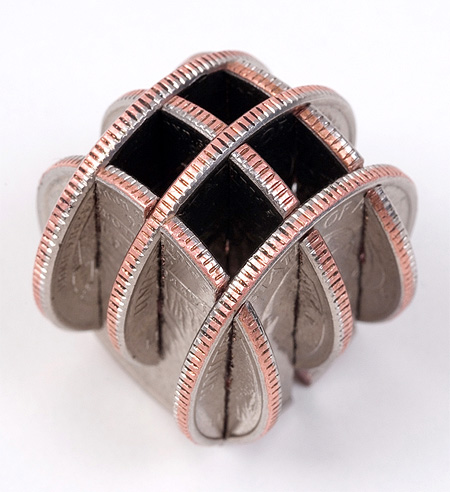 Interlocked Coins Sculptures