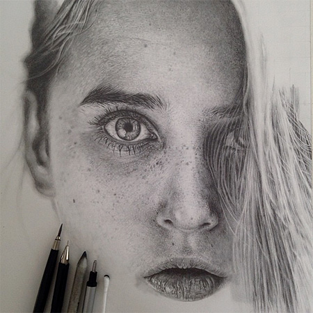 Monica Lee Realistic Pencil Drawings