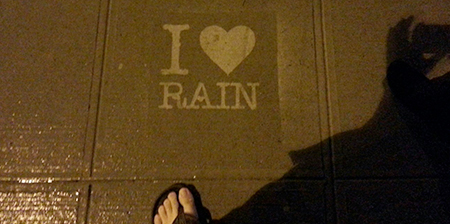 Rain Activated Street Art