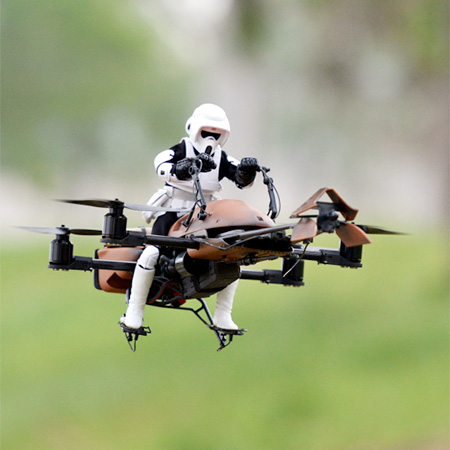 Star Wars Speeder Bike Quadcopter