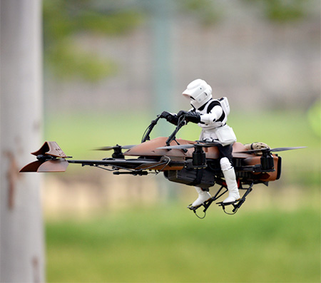 Star Wars Speeder Bike Drone