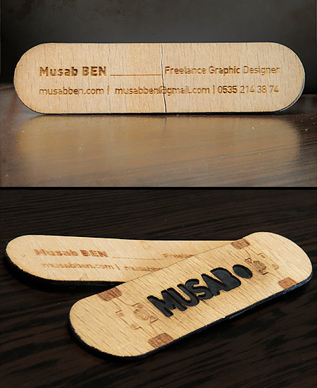 Skateboard Business Card