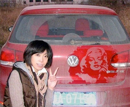 Marilyn Monroe Car Art