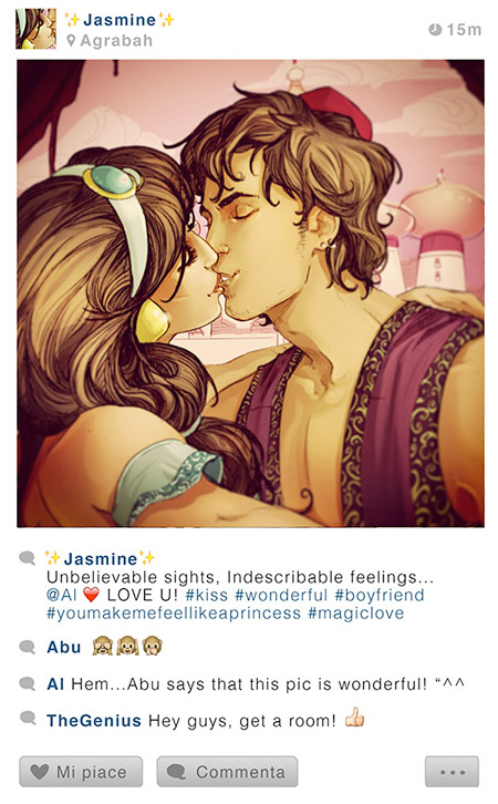 Disney Princesses on Instagram
