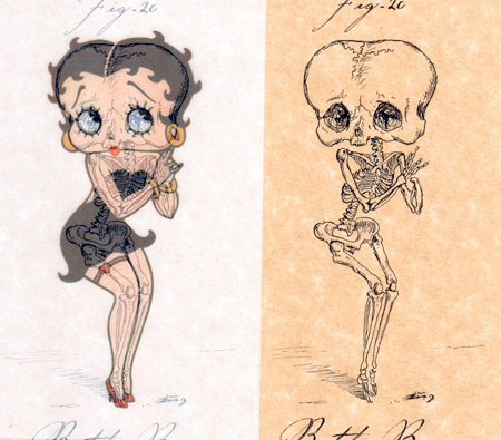 Betty Boop Skeleton