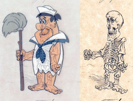 Fred Flintstone Skeleton