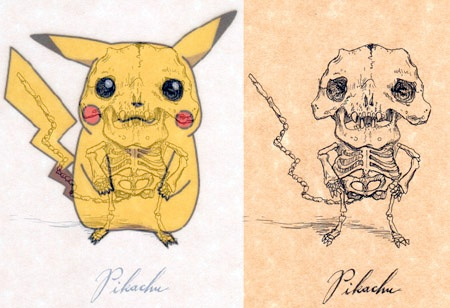 Pikachu Skeleton