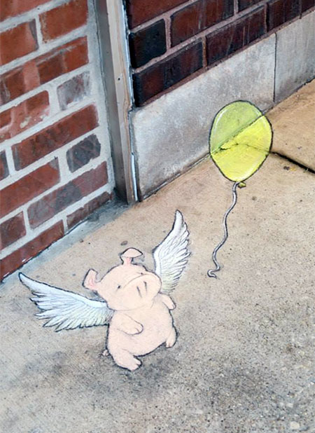 David Zinn Chalk Art