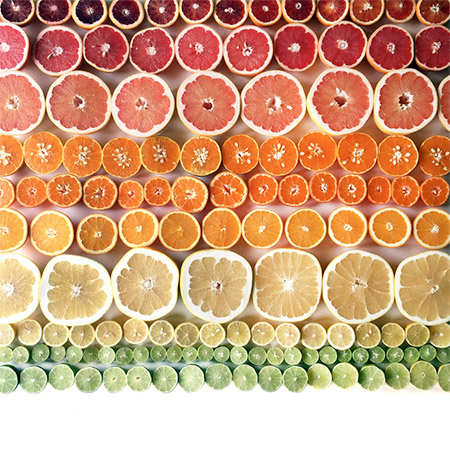 Food Arranged by Color