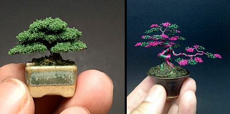 Wire Bonsai Trees