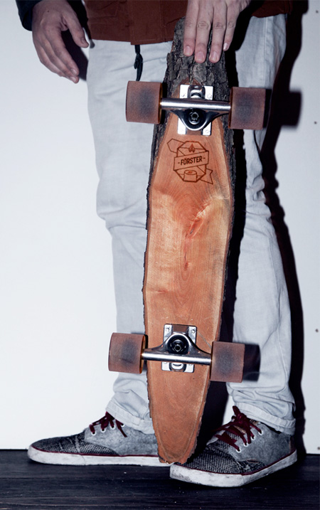 Marco and Sven Wooden Skateboard